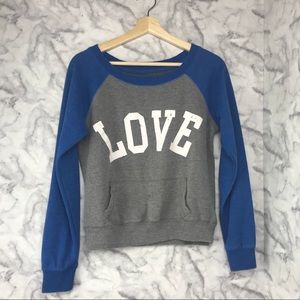 Green Sleeved LOVE Sweatshirt